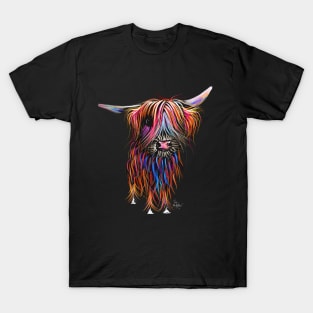 SCoTTiSH HiGHLaND CoW ' The Colourful One ' T-Shirt